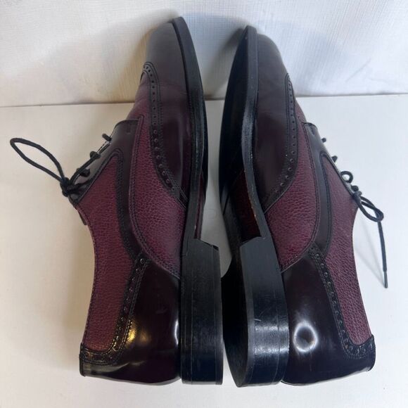 Bostonian Florentine Oxford Wingtip Brogue Dress Shoe Size 8.5 Made in Italy - Picture 9 of 13